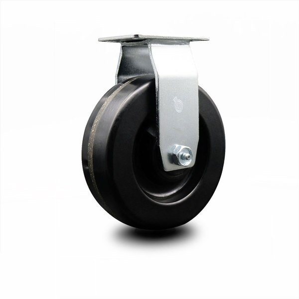 6 Inch Phenolic Wheel Rigid Caster with Roller Bearing, Service Caster, Mfr#: SCC-20R620-PHR